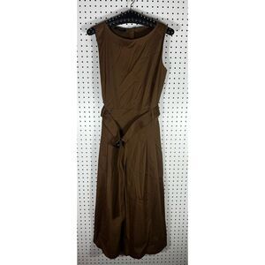 Lafayette 148 New York wide leg cotton belted jumpsuit